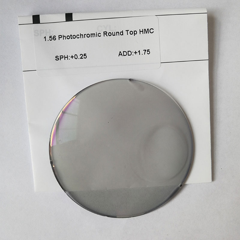 1.56 Bifocal Photochromic Round Top Lens HMC/SHMC