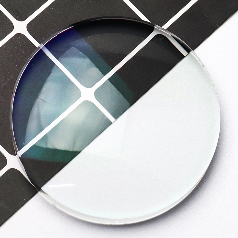 1,56 Sininen puolivalmis Single Vision -linssi