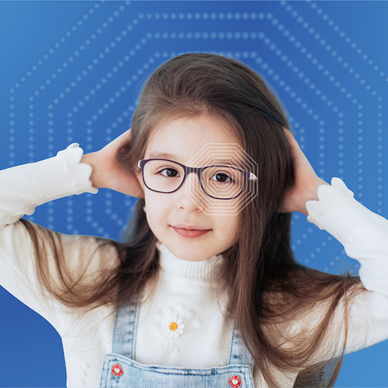 Kahdeksankulmainen pyöreä myopian hallintalinssi